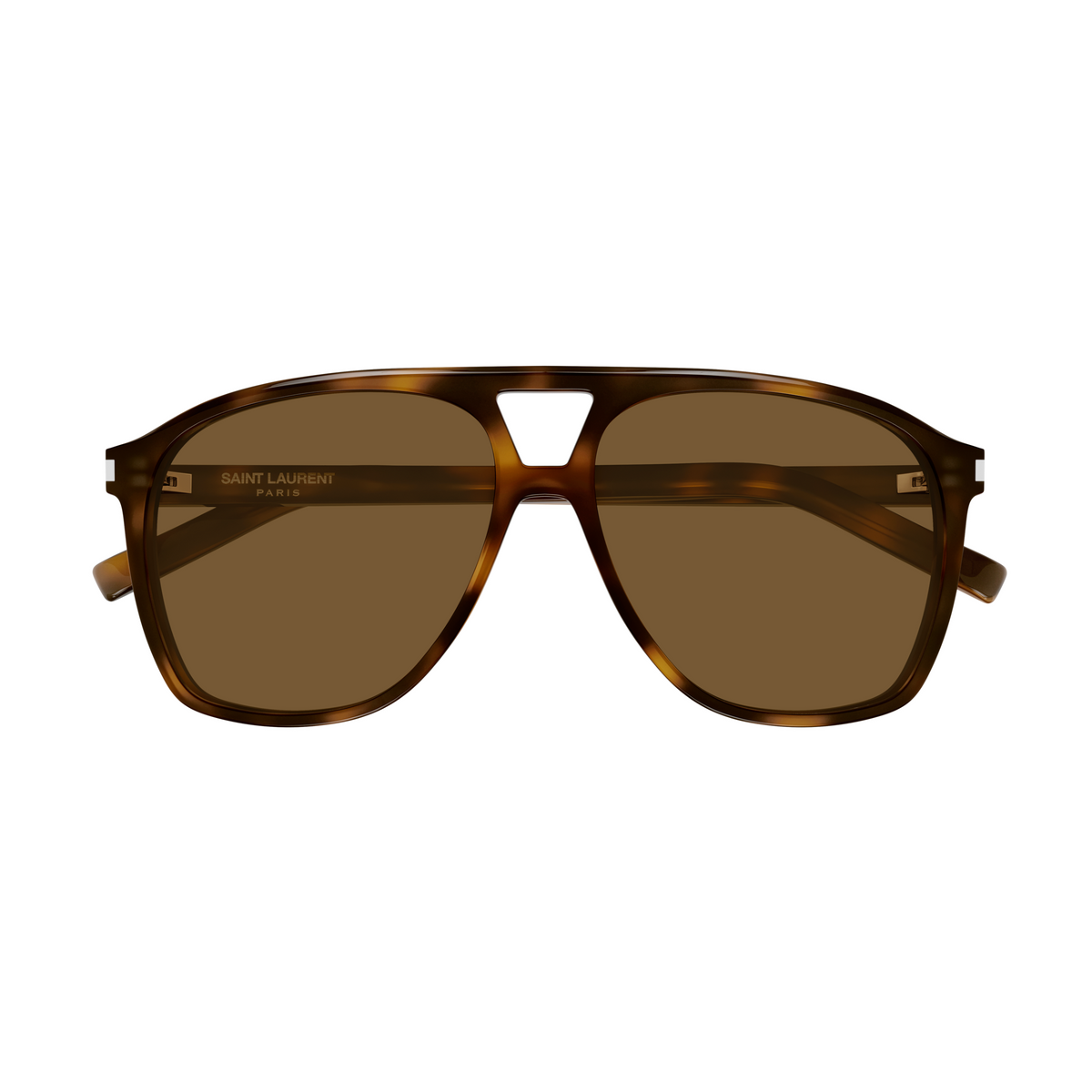 Saint Laurent Corner Angle SL 596 Dune Havane 010 de face - Les Lunettes de Pauline