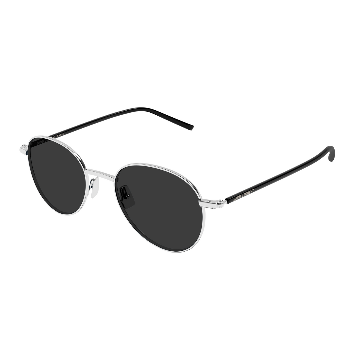 Saint Laurent SL Logo SL 865 Argent 002 vue trois-quarts - Les Lunettes de Pauline
