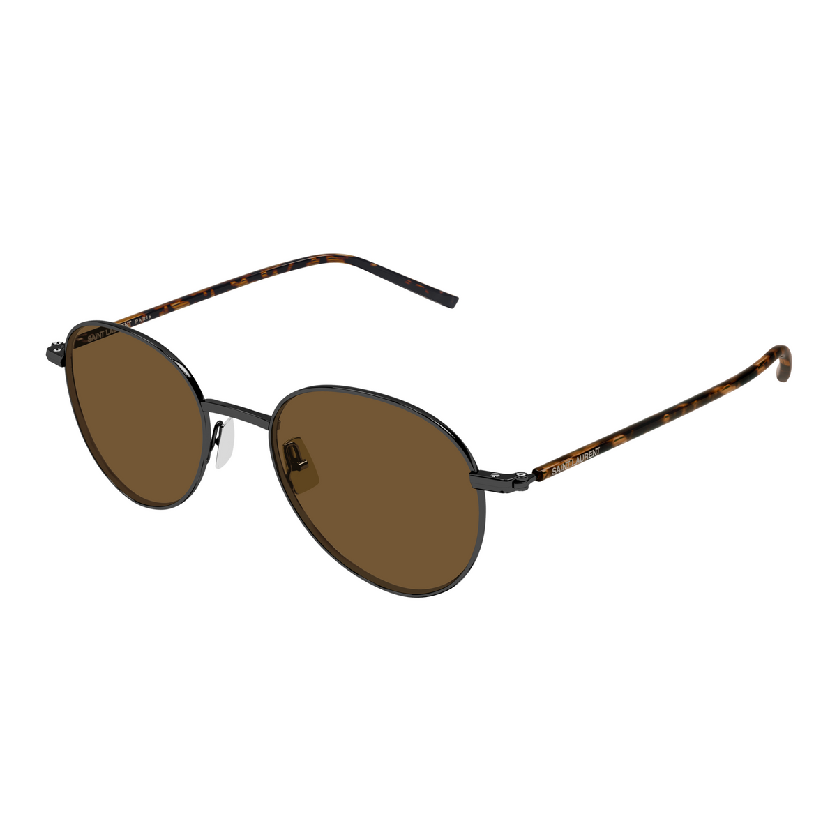 Saint Laurent SL Logo SL 865 Ruthénium 004 vue trois-quarts - Les Lunettes de Pauline