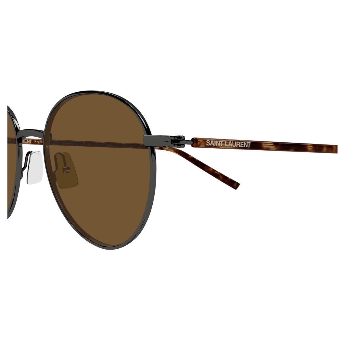 Saint Laurent SL Logo SL 865 Ruthénium 004 vue de profil - Les Lunettes de Pauline