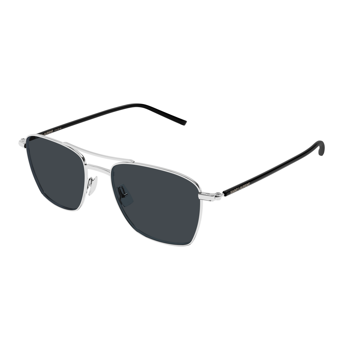 Saint Laurent SL Logo SL 866 Argent 002 vue trois-quarts - Les Lunettes de Pauline