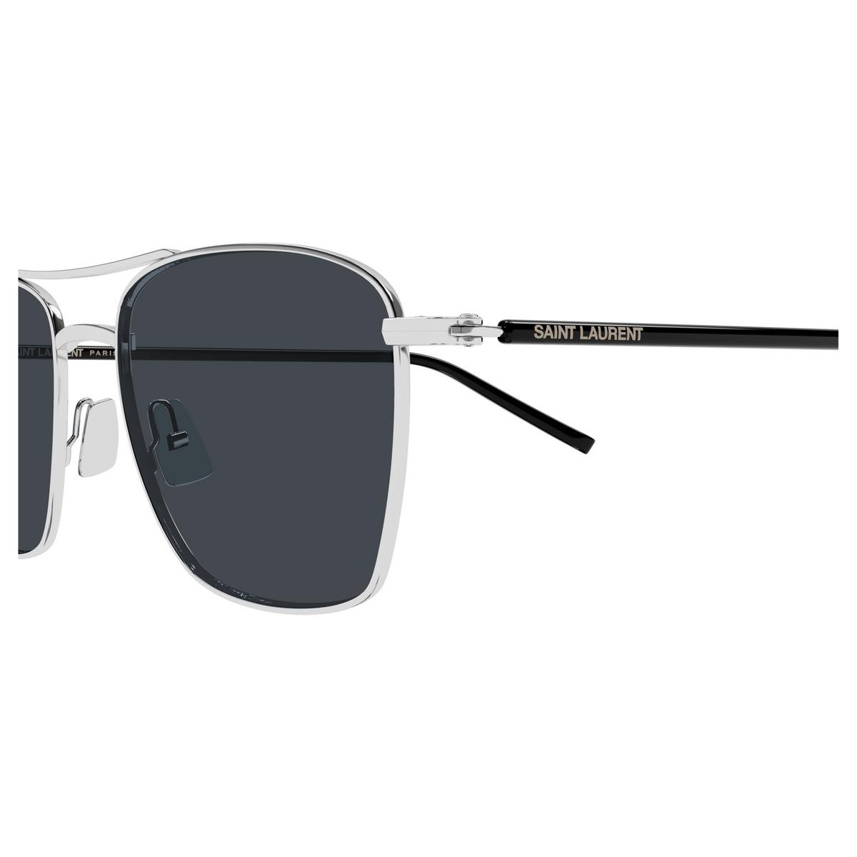 Saint Laurent SL Logo SL 866 Argent 002 vue de profil - Les Lunettes de Pauline