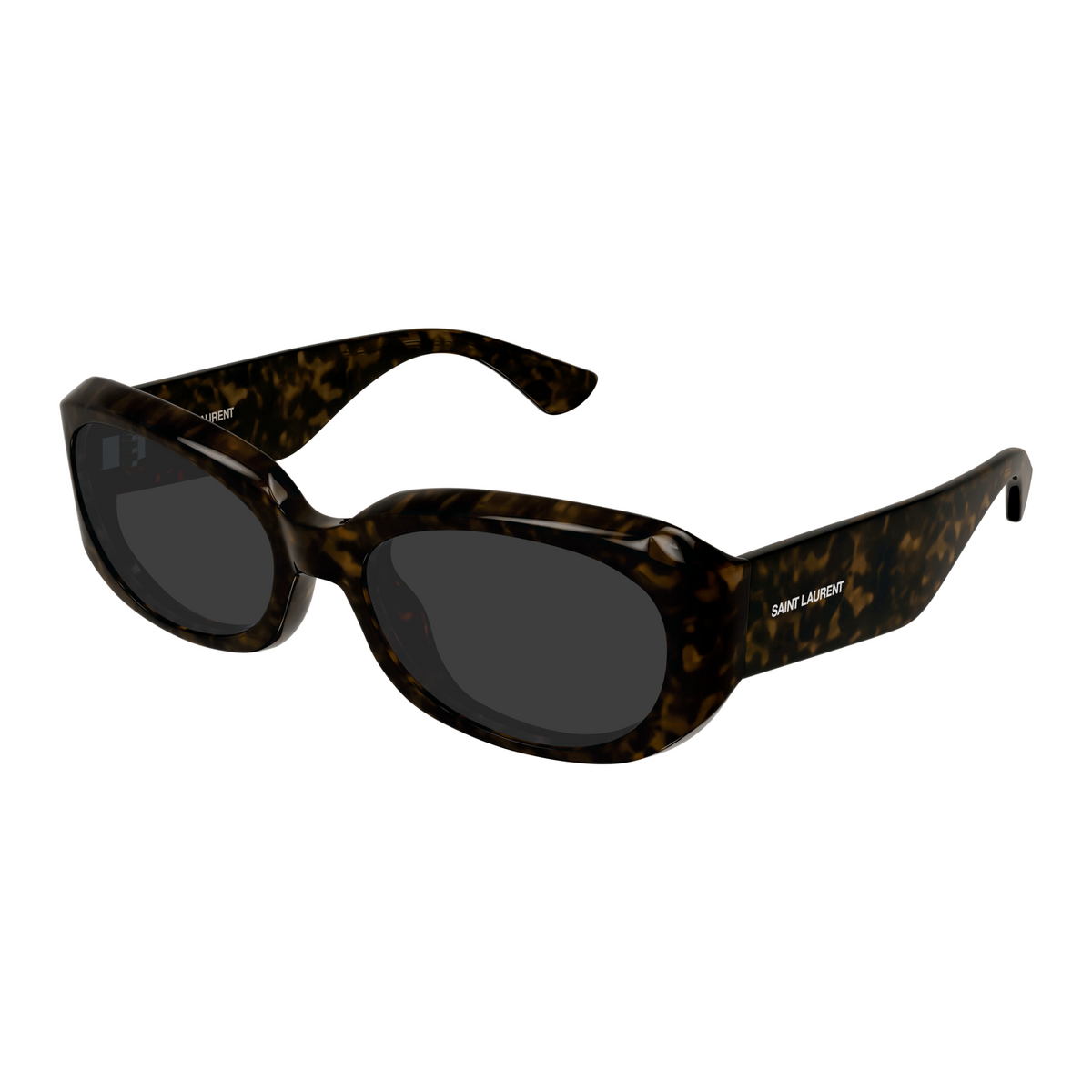 Saint Laurent SL Logo SL 868 Havane 002 vue trois-quarts - Les Lunettes de Pauline