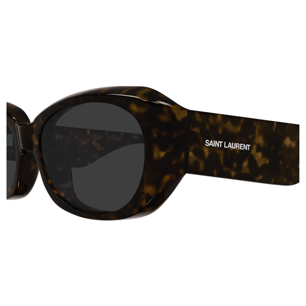 Saint Laurent SL Logo SL 868 Havane 002 vue de profil - Les Lunettes de Pauline