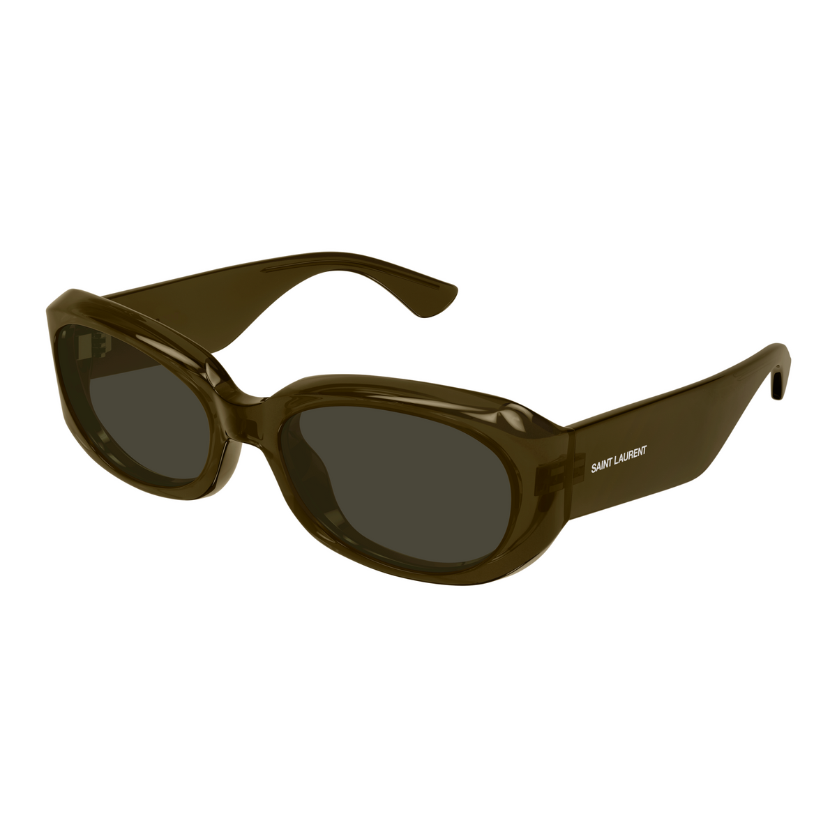 Saint Laurent SL Logo SL 868 Brun 005 vue trois-quarts - Les Lunettes de Pauline