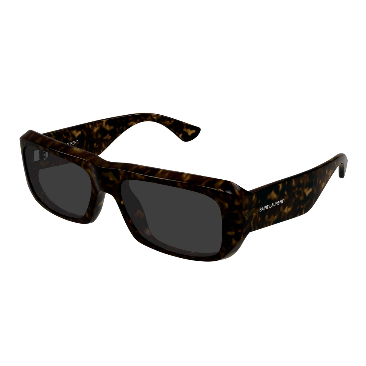 Saint Laurent SL Logo SL 869 Havane 002 vue trois-quarts - Les Lunettes de Pauline