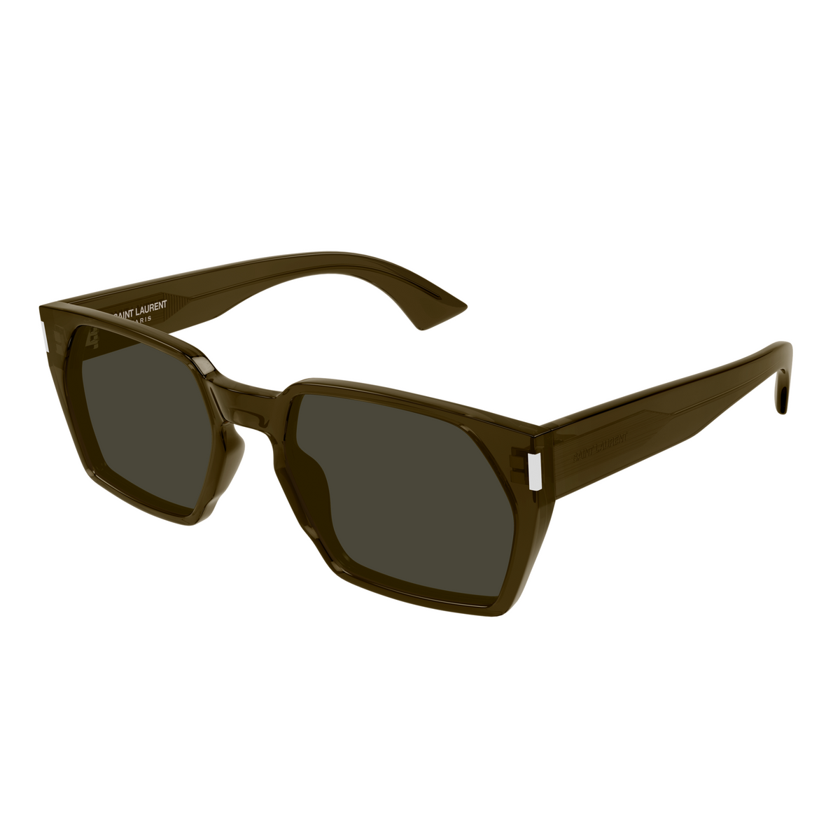 Saint Laurent Corner Angle SL 894 Brun 004 vue trois-quarts - Les Lunettes de Pauline