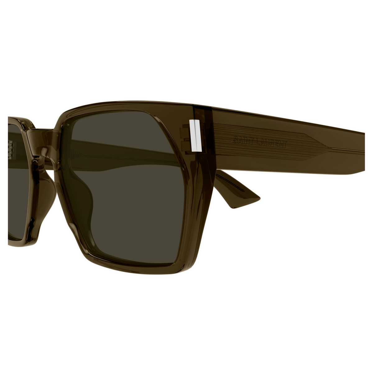 Saint Laurent Corner Angle SL 894 Brun 004 vue de profil - Les Lunettes de Pauline