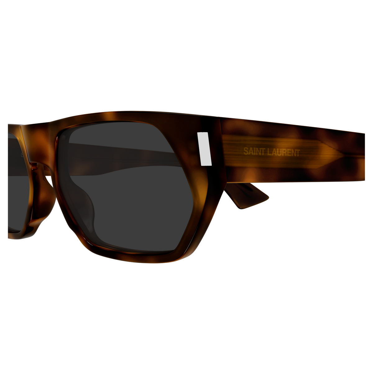 Saint Laurent Corner Angle SL 898 Havane 003 vue de profil - Les Lunettes de Pauline