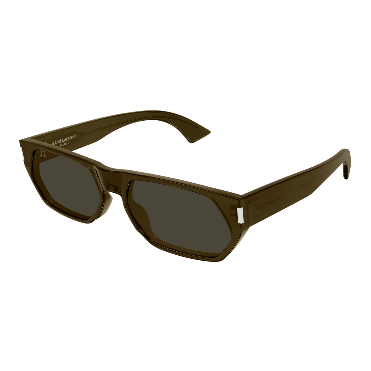 Saint Laurent Corner Angle SL 898 Brun 004 vue trois-quarts - Les Lunettes de Pauline