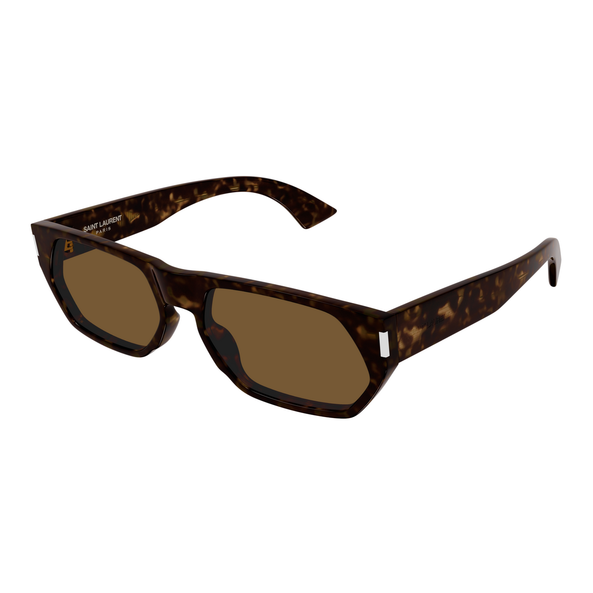 Saint Laurent Corner Angle SL 898 Havane 006 vue trois-quarts - Les Lunettes de Pauline