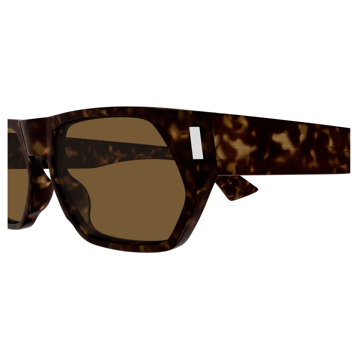 Saint Laurent Corner Angle SL 898 Havane 006 vue de profil - Les Lunettes de Pauline