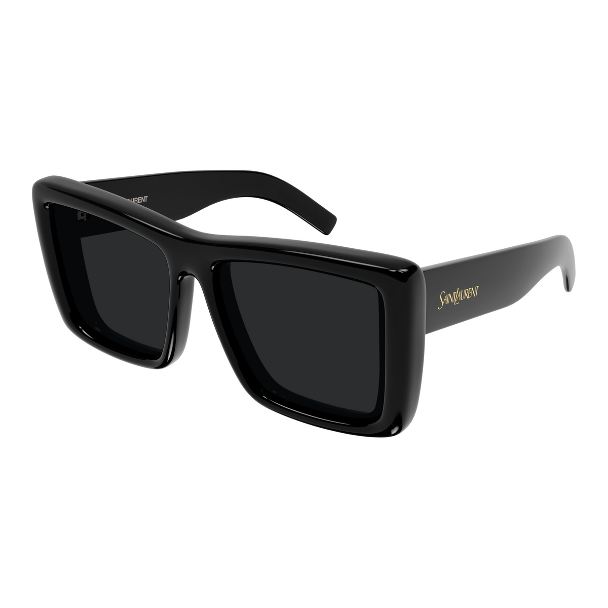 Saint Laurent SL Logo SL 900 Howl Noir 001 vue trois-quarts - Les Lunettes de Pauline