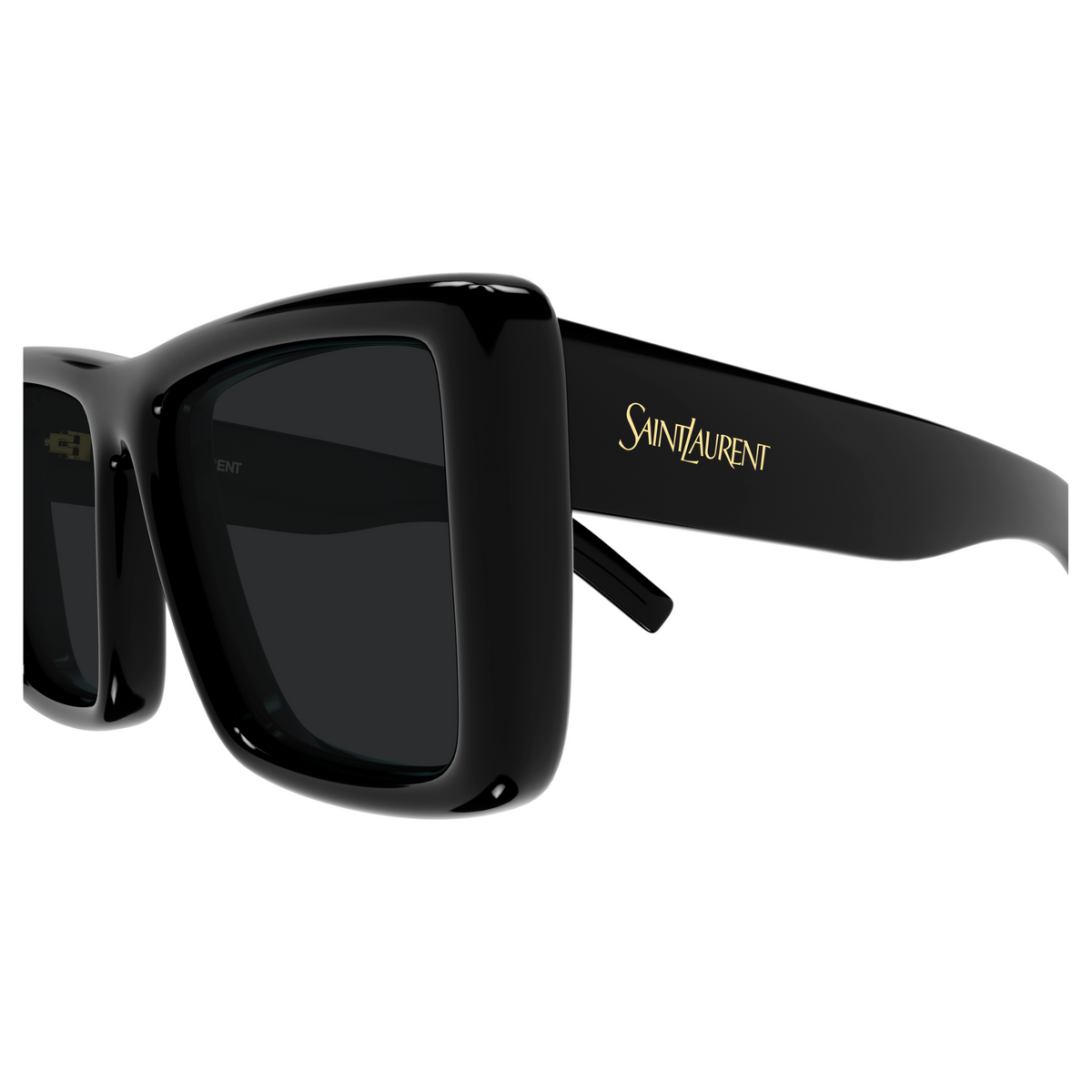 Saint Laurent SL Logo SL 900 Howl Noir 001 vue de profil - Les Lunettes de Pauline