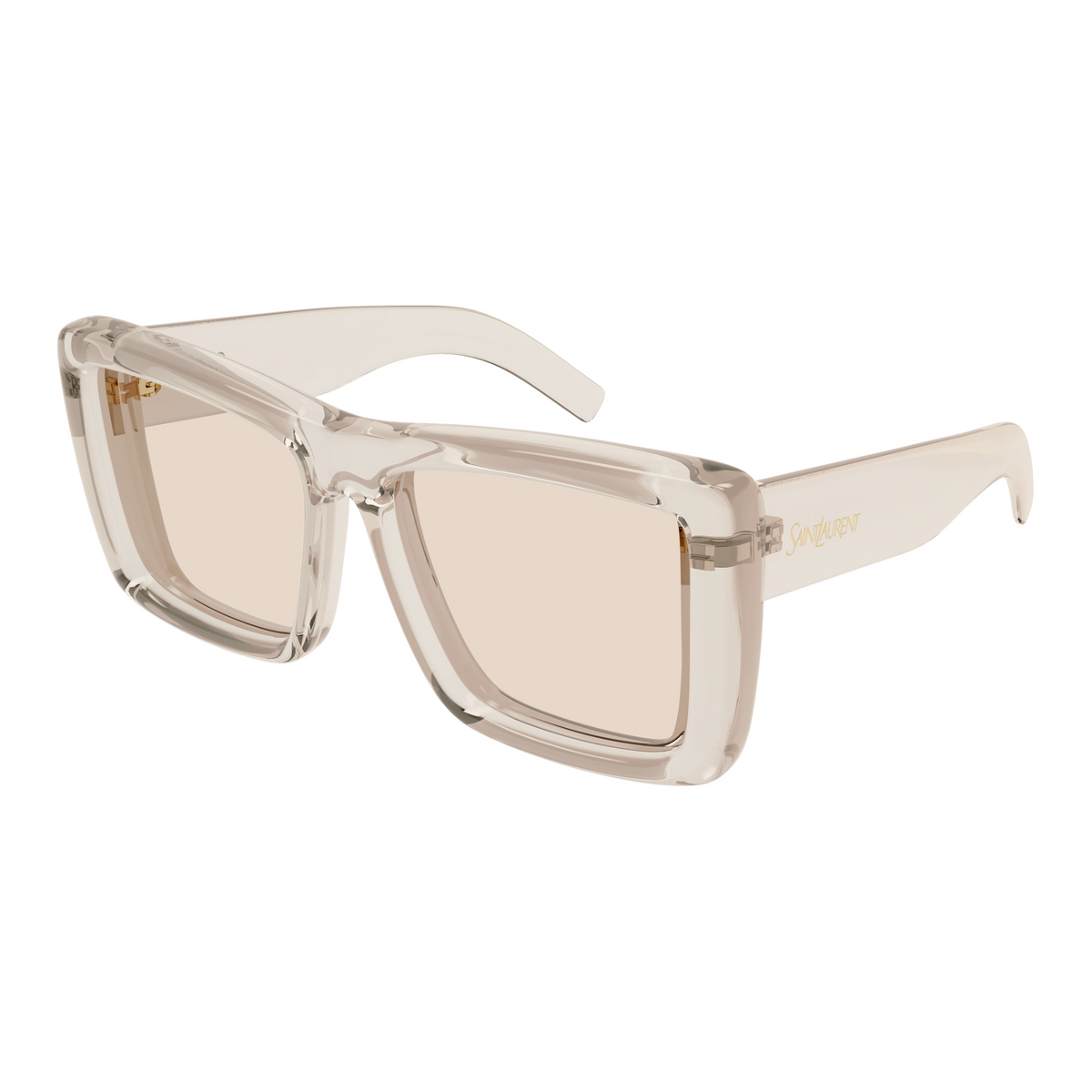 Saint Laurent SL Logo SL 900 Howl Beige 002 vue trois-quarts - Les Lunettes de Pauline
