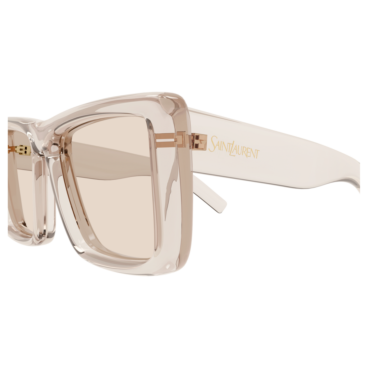 Saint Laurent SL Logo SL 900 Howl Beige 002 vue de profil - Les Lunettes de Pauline