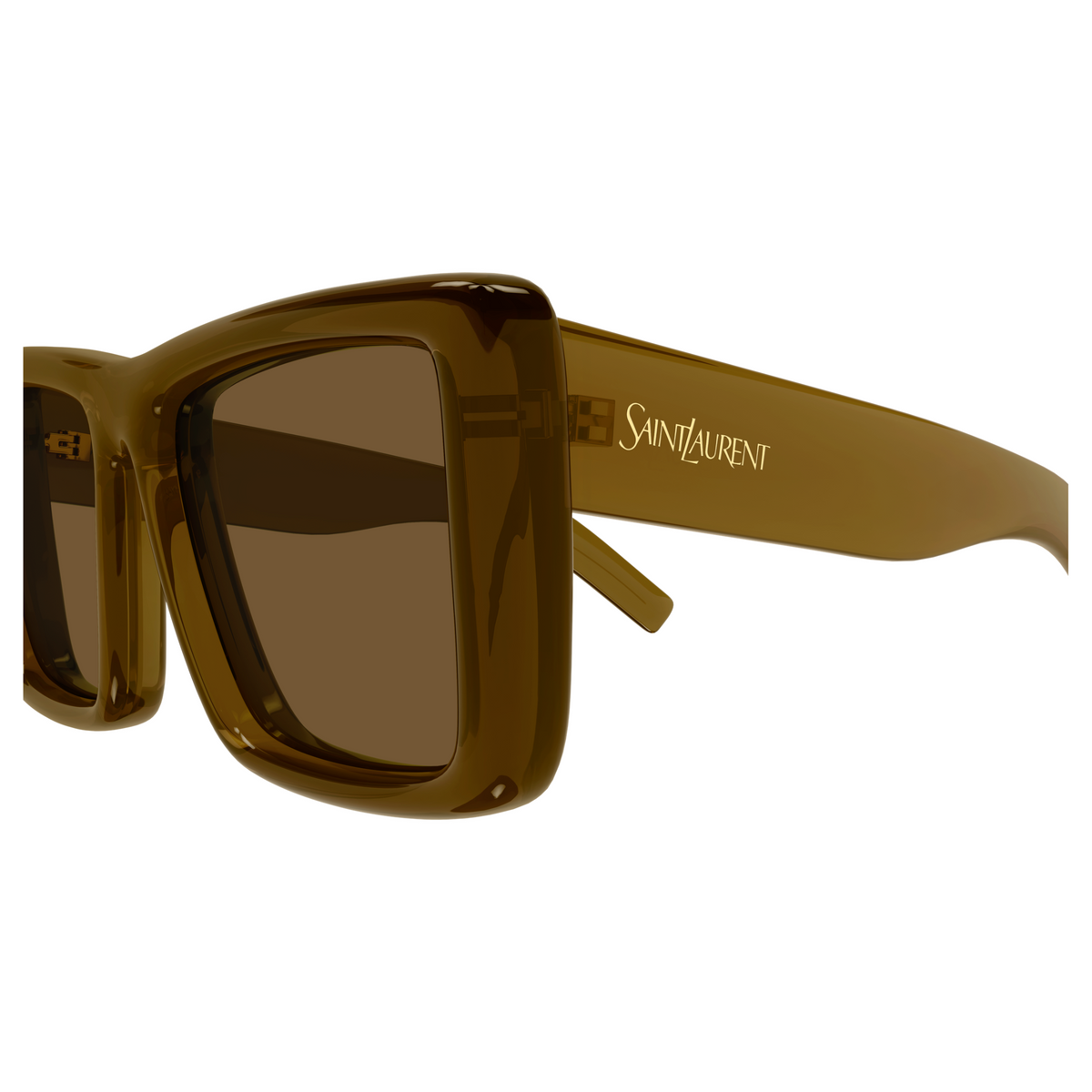 Saint Laurent SL Logo SL 900 Howl Brun 004 vue de profil - Les Lunettes de Pauline