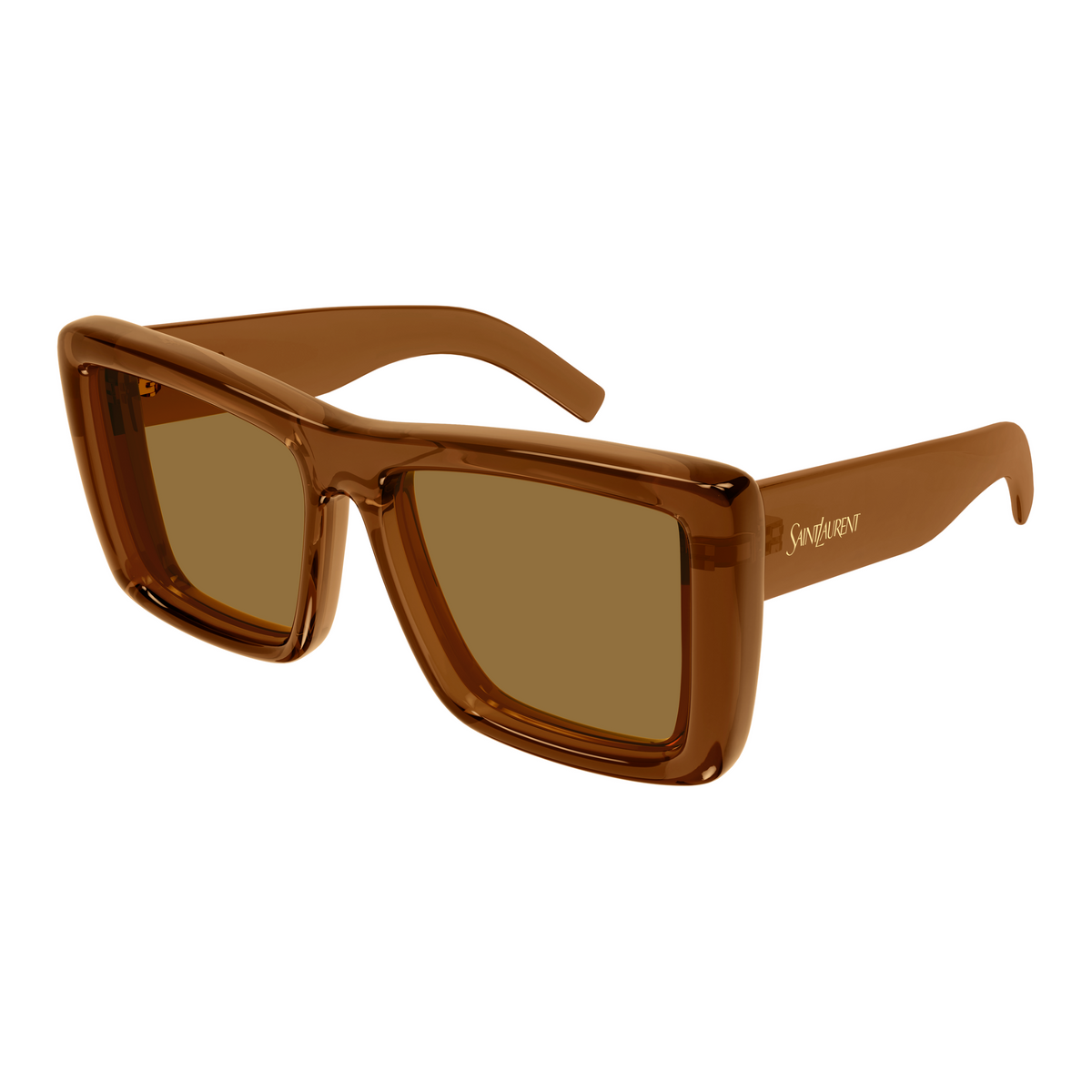 Saint Laurent SL Logo SL 900 Howl Brun 007 vue trois-quarts - Les Lunettes de Pauline