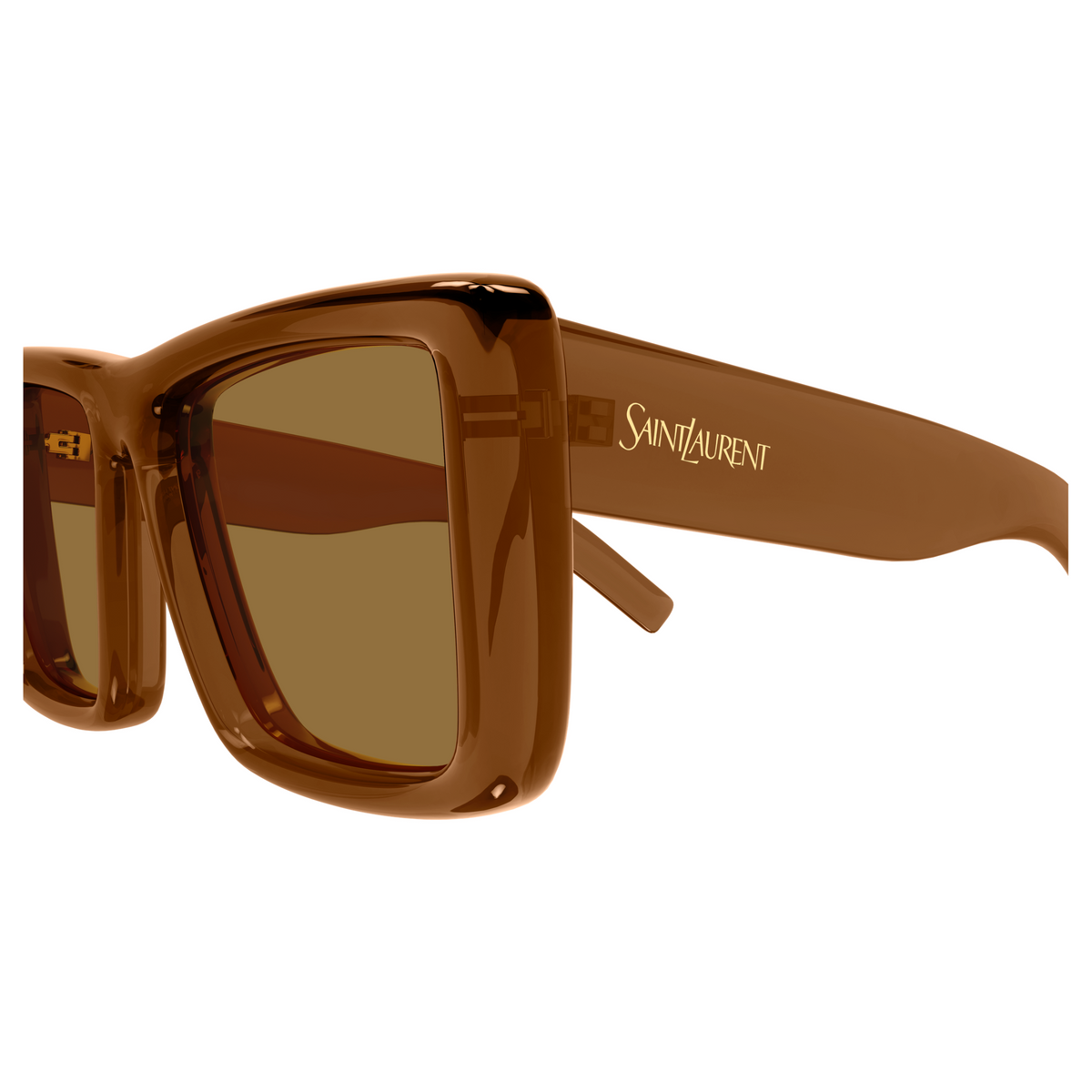 Saint Laurent SL Logo SL 900 Howl Brun 007 vue de profil - Les Lunettes de Pauline