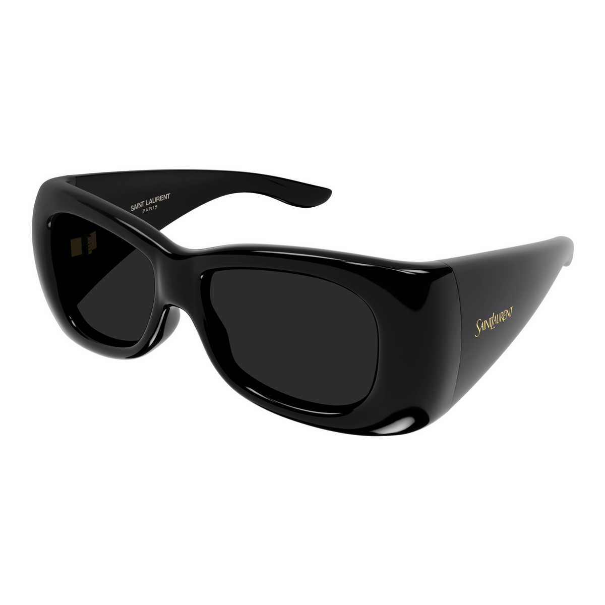 Saint Laurent SL Logo SL 901 Howl Noir 001 vue trois-quarts - Les Lunettes de Pauline