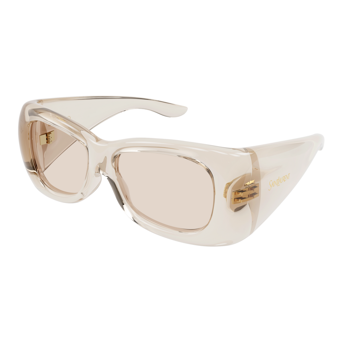 Saint Laurent SL Logo SL 901 Howl Beige 002 vue trois-quarts - Les Lunettes de Pauline