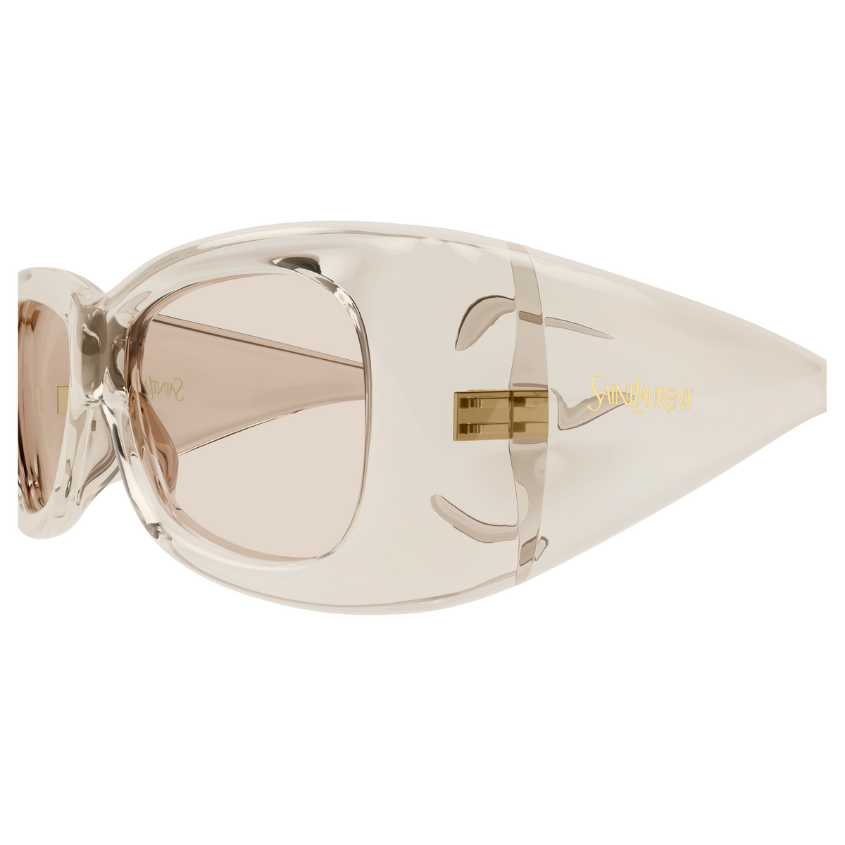 Saint Laurent SL Logo SL 901 Howl Beige 002 vue de profil - Les Lunettes de Pauline