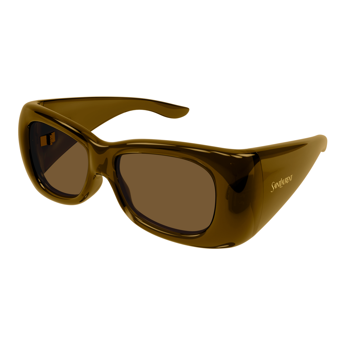 Saint Laurent SL Logo SL 901 Howl Brun 004 vue trois-quarts - Les Lunettes de Pauline