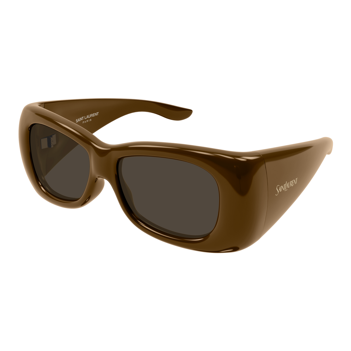 Saint Laurent SL Logo SL 901 Howl Brun 006 vue trois-quarts - Les Lunettes de Pauline