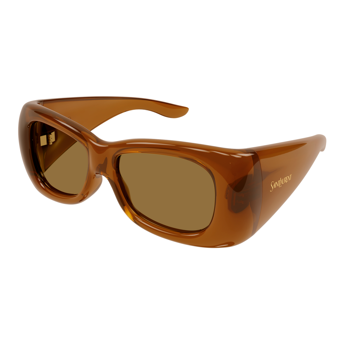 Saint Laurent SL Logo SL 901 Howl Brun 007 vue trois-quarts - Les Lunettes de Pauline