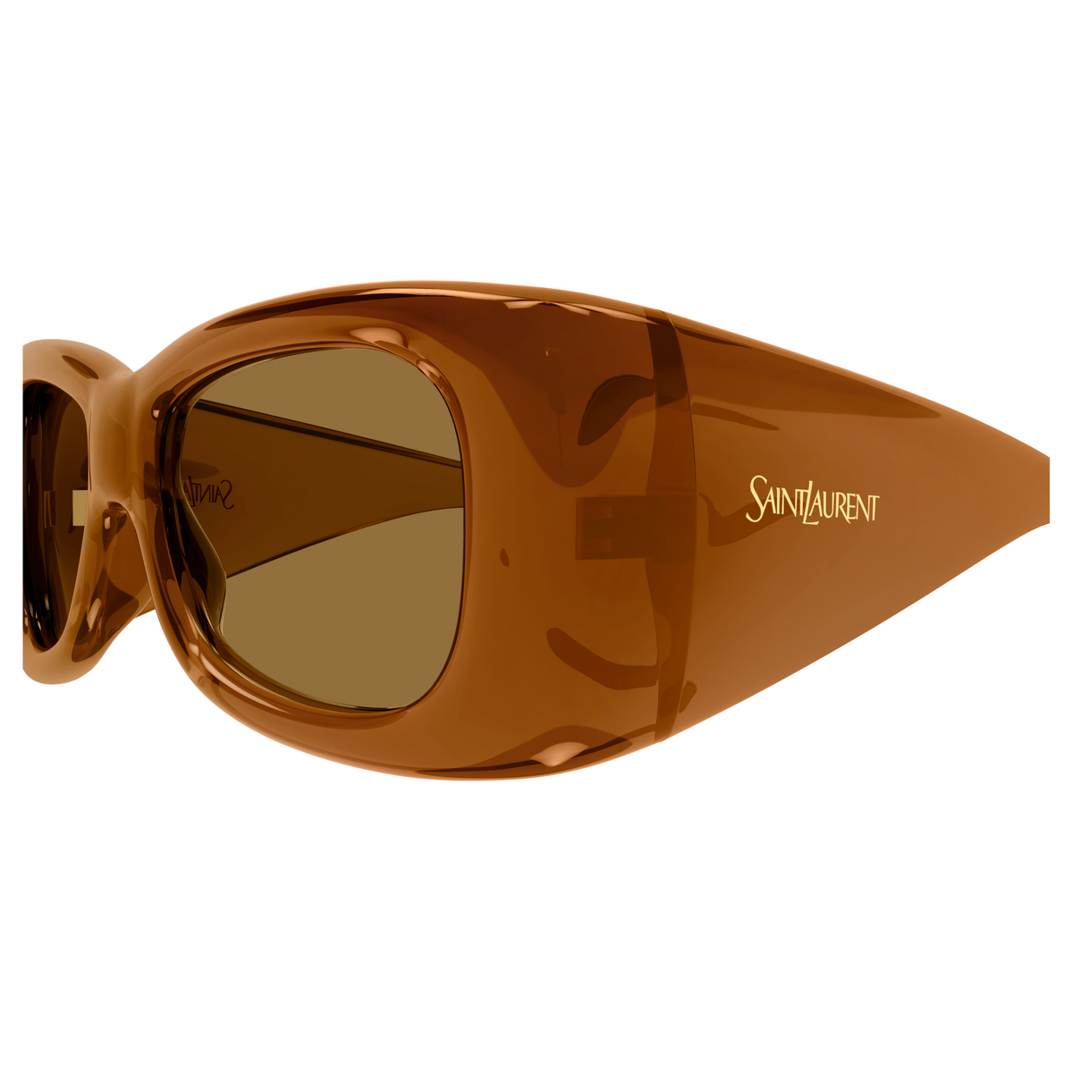 Saint Laurent SL Logo SL 901 Howl Brun 007 vue de profil - Les Lunettes de Pauline