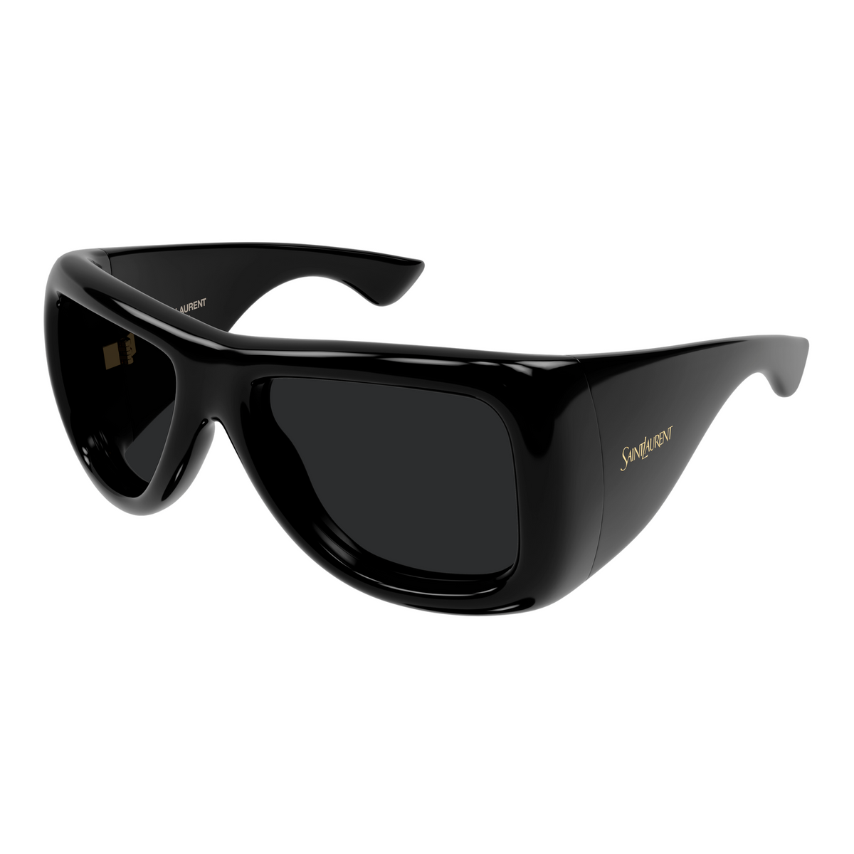 Saint Laurent SL Logo SL 902 Howl Noir 001 vue trois-quarts - Les Lunettes de Pauline