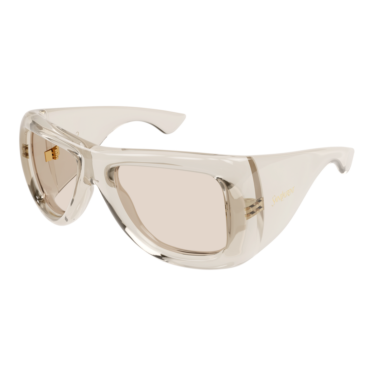 Saint Laurent SL Logo SL 902 Howl Beige 002 vue trois-quarts - Les Lunettes de Pauline