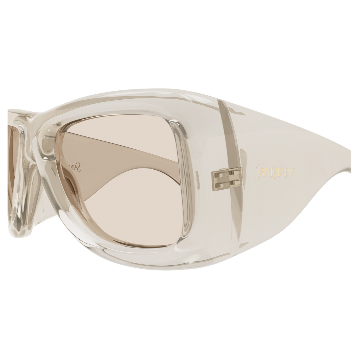 Saint Laurent SL Logo SL 902 Howl Beige 002 vue de profil - Les Lunettes de Pauline