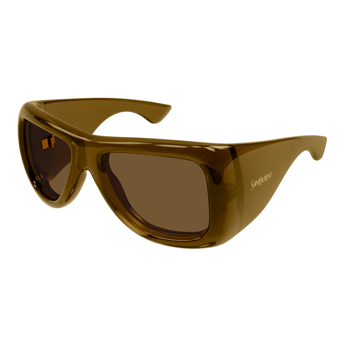 Saint Laurent SL Logo SL 902 Howl Brun 004 vue trois-quarts - Les Lunettes de Pauline