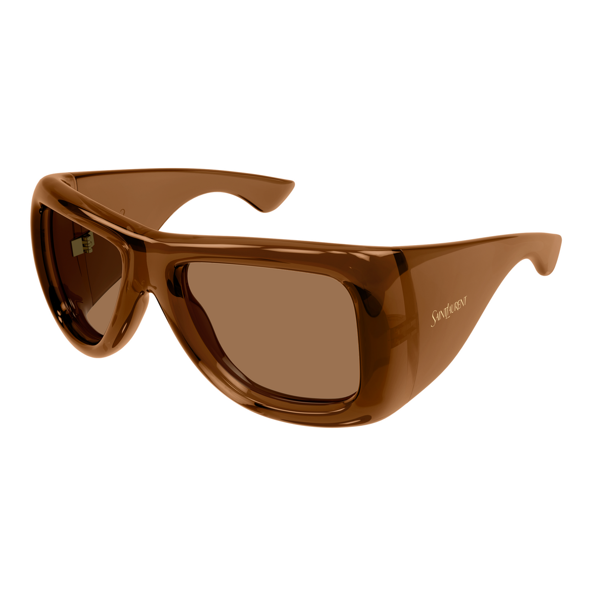 Saint Laurent SL Logo SL 902 Howl Brun 007 vue trois-quarts - Les Lunettes de Pauline