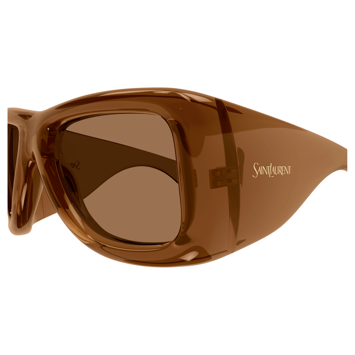 Saint Laurent SL Logo SL 902 Howl Brun 007 vue de profil - Les Lunettes de Pauline