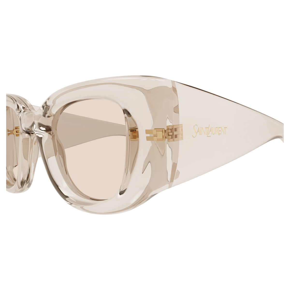 Saint Laurent SL Logo SL 903 Howl Beige 002 vue de profil - Les Lunettes de Pauline