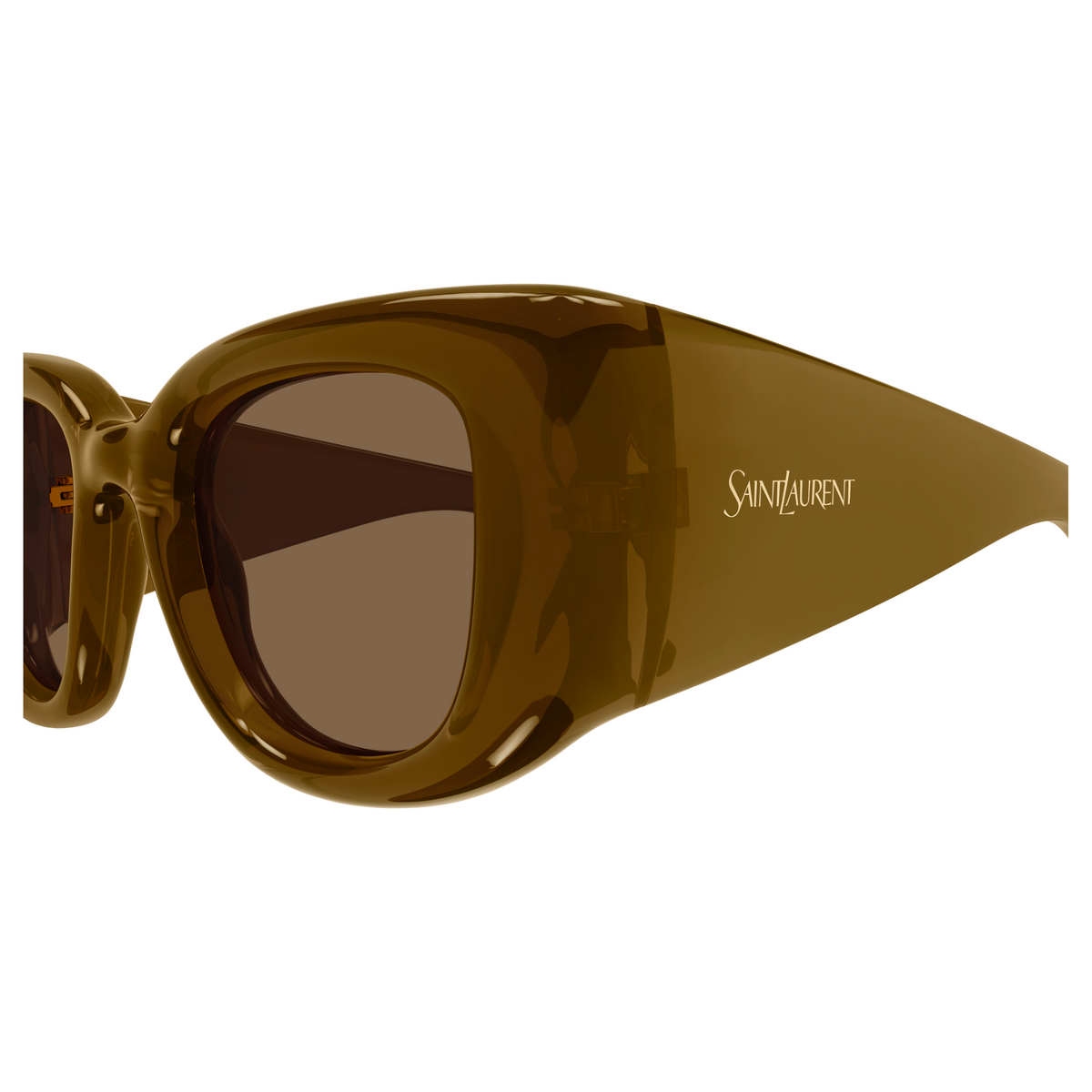 Saint Laurent SL Logo SL 903 Howl Brun 004 vue de profil - Les Lunettes de Pauline