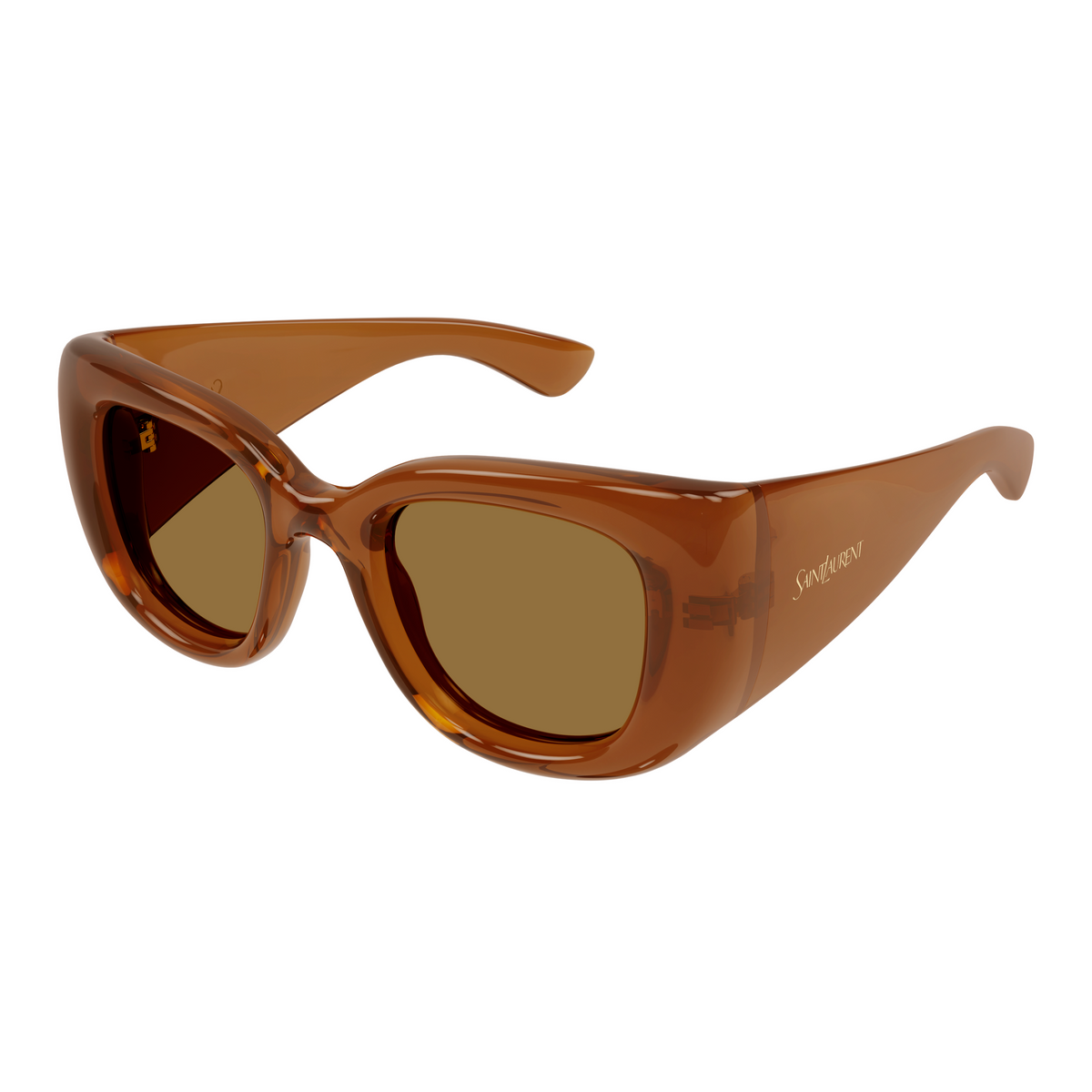 Saint Laurent SL Logo SL 903 Howl Brun 007 vue trois-quarts - Les Lunettes de Pauline
