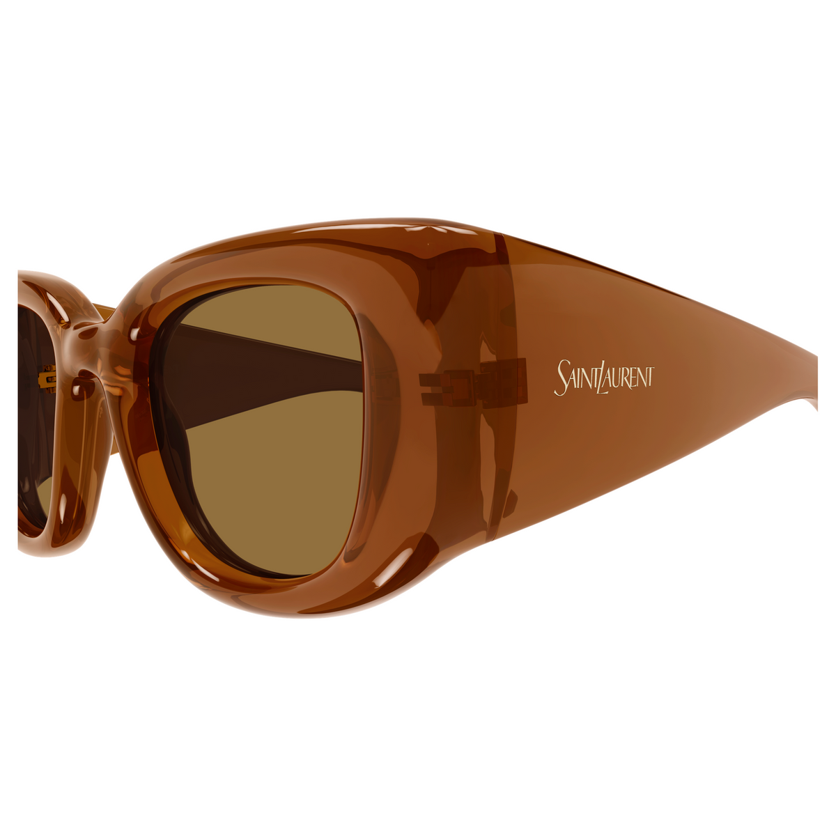 Saint Laurent SL Logo SL 903 Howl Brun 007 vue de profil - Les Lunettes de Pauline
