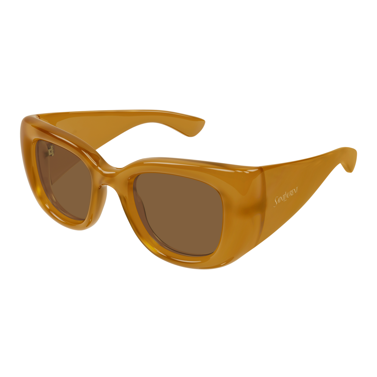 Saint Laurent SL Logo SL 903 Howl Jaune 008 vue trois-quarts - Les Lunettes de Pauline