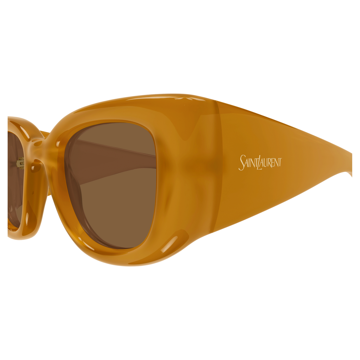 Saint Laurent SL Logo SL 903 Howl Jaune 008 vue de profil - Les Lunettes de Pauline