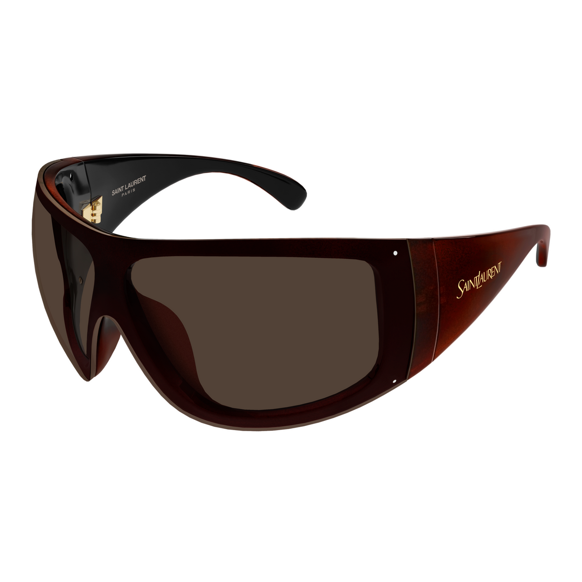 Saint Laurent SL Logo SL 914 Brun 003 vue trois-quarts - Les Lunettes de Pauline
