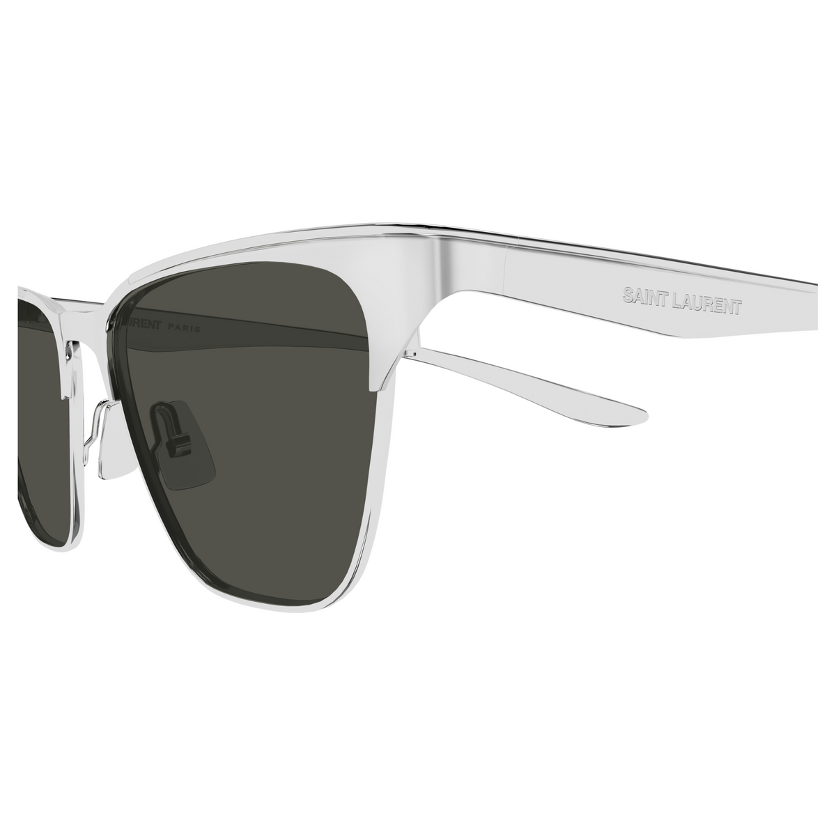 Saint Laurent SL Logo SL 920 Argent 001 vue de profil - Les Lunettes de Pauline