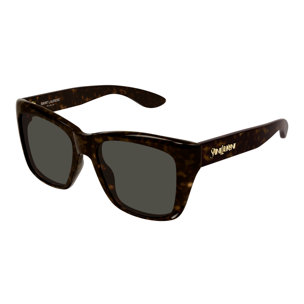 Saint Laurent SL Logo SL 923 Havane 002 vue trois-quarts - Les Lunettes de Pauline