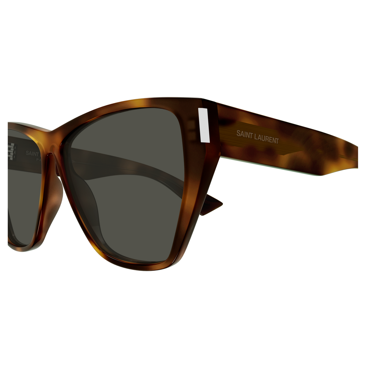 Saint Laurent Corner Angle SL 927 Havane 002 vue de profil - Les Lunettes de Pauline