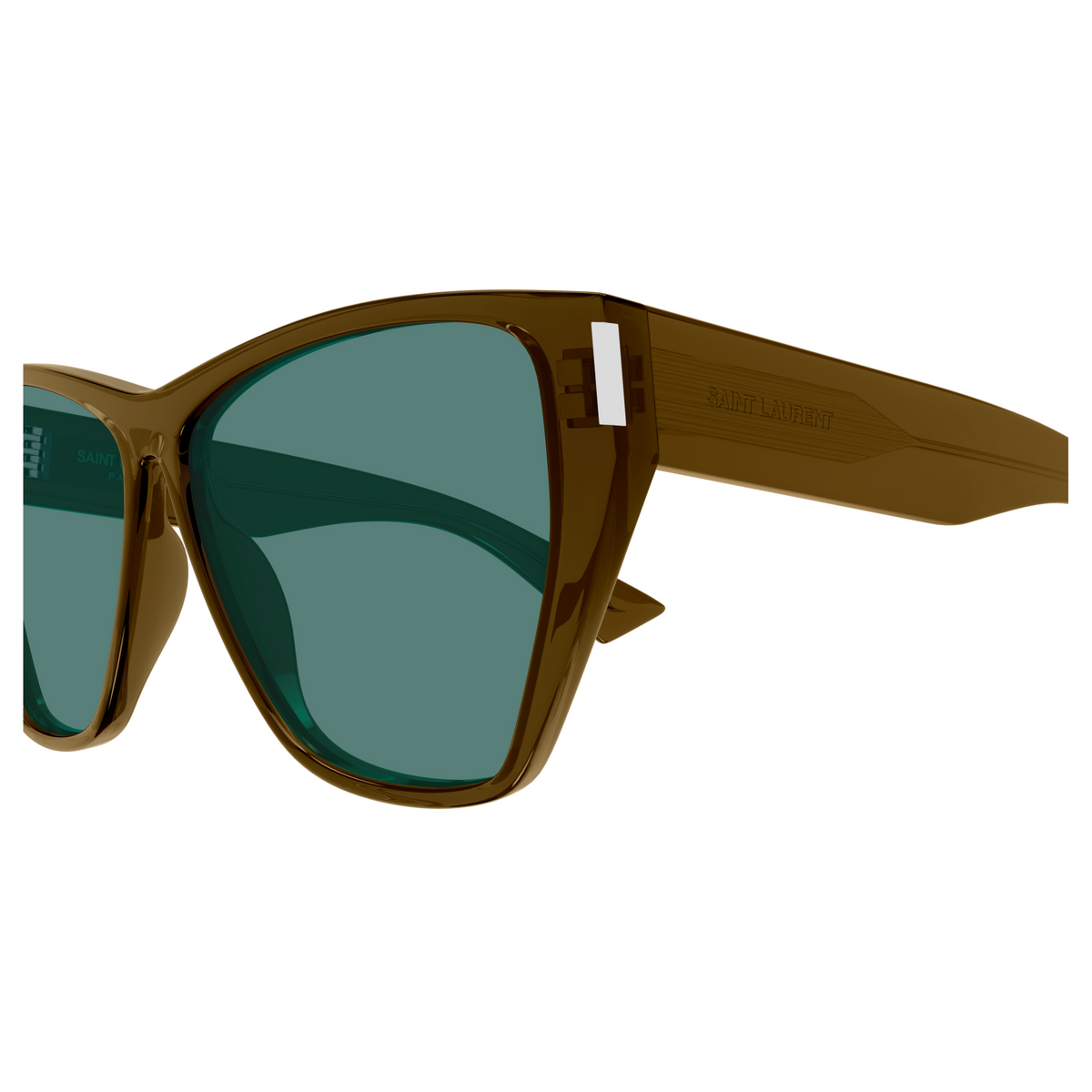 Saint Laurent Corner Angle SL 927 Brun 003 vue de profil - Les Lunettes de Pauline