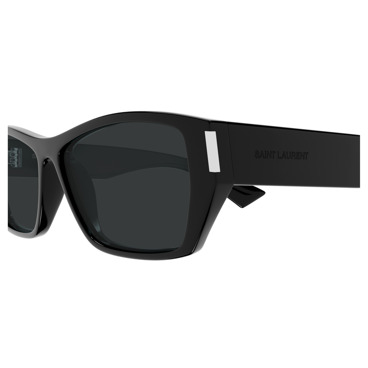 Saint Laurent Corner Angle SL 928 Noir 001 vue de profil - Les Lunettes de Pauline