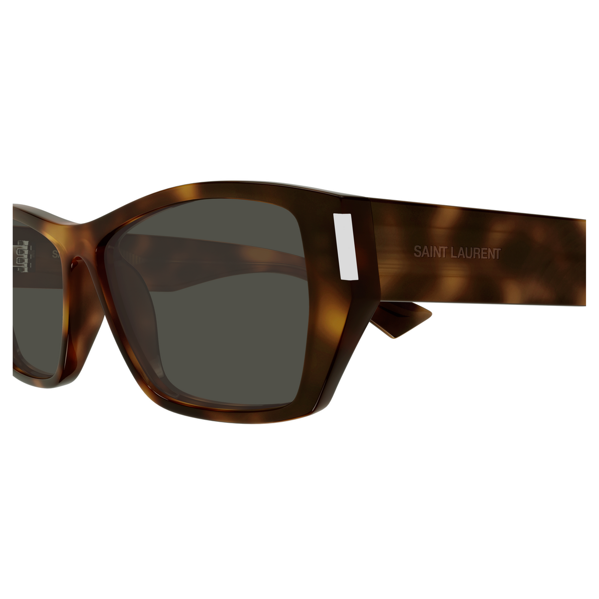 Saint Laurent Corner Angle SL 928 Havane 002 vue de profil - Les Lunettes de Pauline