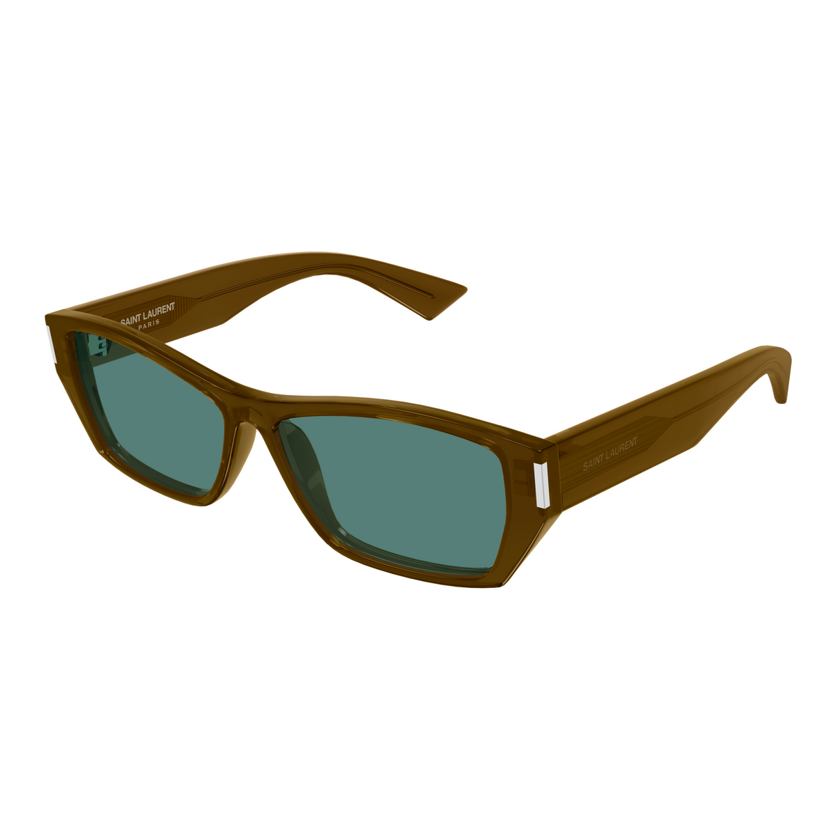 Saint Laurent Corner Angle SL 928 Brun 003 vue trois-quarts - Les Lunettes de Pauline